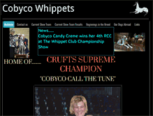 Tablet Screenshot of cobycowhippets.co.uk